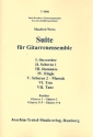 Suite fr Gitarrenensemble Partitur und Stimmen