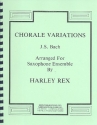 Chorale Variations for saxophone ensemble score and parts