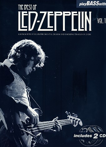 Play Bass with The Best of Led Zeppelin vol.1 (2 CD's): songbook vocal/bass/tab