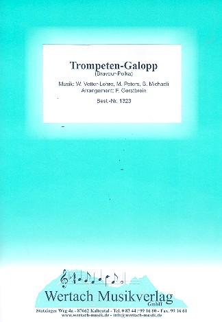 Trompeten-Galopp fr Blasorchester Partitur und Stimmen