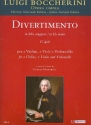 Divertimento eb major G406 for 2 violins, 2 violas and cello score and parts
