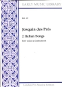 2 Italian Songs for 4 voices (instruments) (SATB) score (it)