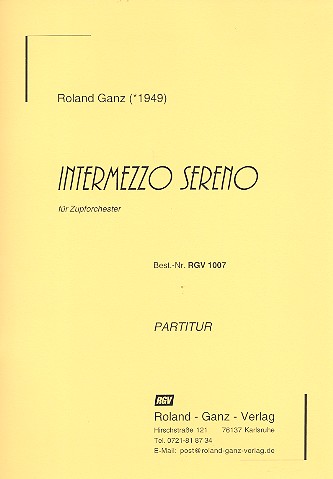 Intermezzo sereno fr Zupforchester Partitur