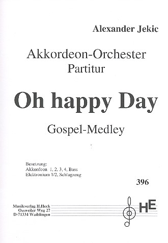 Oh happy Day - Gospel-Medley fr Akkordeonorchester Partitur
