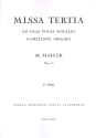 Missa tertia op.7a fr 2 gleiche Stimmen und Orgel (Harmonium) Partitur