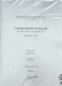 Compositioni musicali fr Fagott und Bc Partitur und Stimmen (Bc nicht ausgesetzt)