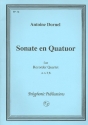 Sonate en quatuor for 4 recorders (AATB) score and parts