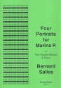 4 Portraits for Marina P. for 2 double basses and piano parts