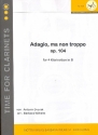 Adagio ma non troppo op.104 fr 4 Klarinetten Partitur und Stimmen