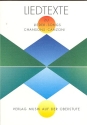 Liedtexte  zu Liedern, Chansons, Canzoni, Songs