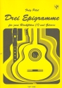 3 Epigramme fr 2 Altblockflten und Gitarre Partitur und Stimmen