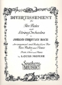 Divertissement for 2 Flutes and String Orchestra for 2 flutes and piano score and 2 flute scores