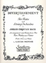 Divertissement for 2 Flutes and String Orchestra for 2 flutes and piano score and 2 flute scores