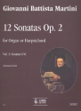 12 Sonaten op.2 Band 1 (Nr.1-6) fr Cembalo (Orgel)
