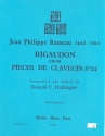 Rigaudon from Pieces de Clavecin for 4 horns score and parts