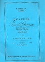 Quartett op.10 fr Klarinette, Violin, Viola und Violoncello Stimmen