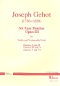 6 easy Duettos op.3 vol.1 (nos.1 and 2) for violin and violoncello (viola) parts