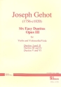 6 easy Duettos op.3 vol.1 (nos.1 and 2) for violin and violoncello (viola) parts