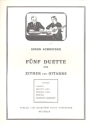 Fnf Duette fr Zither und Gitarre Stimmen