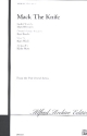 Mack the Knife for mixed chorus and piano score
