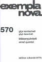 Quintett fr Flte, Oboe, Klarinette, Horn und Fagott Partitur und Stimmen