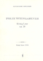 Knig Lear op.20 fr Orchester Studienpartitur