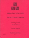 The Earle of Oxford's Marche for 4 trumpets score and parts