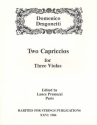 2 Capriccios for 3 violas parts