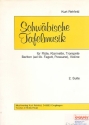Schwbische Tafelmusik Suite Nr.2 fr Flte, Klarinette, Trompete, Bariton und Violine Partitur und Stimmen