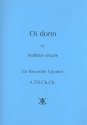 Oi Dortn for Recorder quintet (ATBGBCB) score and parts