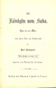 Die Knigin von Saba  Libretto