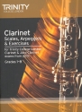 Scales and Arpeggios 2015 Grade 1-8 for clarinet (jazz clarinet)