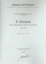 6 Sonaten op.15 fr Violoncello und Bc Partitur und Stimmen (Bc nicht ausgesetzt)