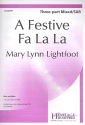 A festive Fa La La for mixed chorus (SAM), finger cymbles and piano score