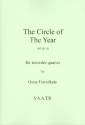 The Circle of the Year for 4 recorders (A(S)ATB) score and paarts