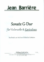Sonate G-Dur fr Violoncello und Kontrabass Stimmen