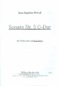 Sonate G-Dur Nr.5 fr Violoncello und Kontrabass Stimmen