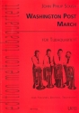 Washington Post March fr Tubaquartett (Posauen/ Baritone/ Tenorhrner) Partitur und Stimmen