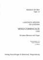 Missa dominicalis fr Gesang und Orgel Verlagskopie