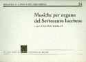 Musiche per organo de settecento lucchese per organo