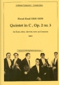 Quintett c major op.2,3 for flute, oboe, clarinet, horn and bassoon score and parts
