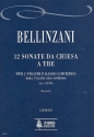 12 Sonate da chiesa a tre fr 2 Violinen und Bc Partitur und Stimmen