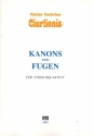 Kanons und Fugen fr Streichquartett Partitur und Stimmen