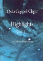 Oslo Gospel Choir - Highlights vol.1 fr gem Chor (Gospelchor) und Klavier Partitur