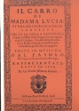 Il carro di Madama Lucia  Facsimile