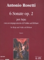 6 Sonate op.2 per arpa (violino ad lib) parte