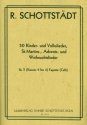 50 Kinder- und Volkslieder, St. Martin-, Advents- und Weihnachtslieder fr 2-4 Fagotte (Violoncello) 2 Spielpartituren