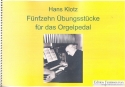 15 bungsstcke fr das Orgelpedal fr Orgel