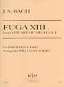 Fuga no.13 for 3 saxophones (SAT) score and parts