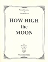 How high the Moon for 4 recorders (TTTB) score and parts